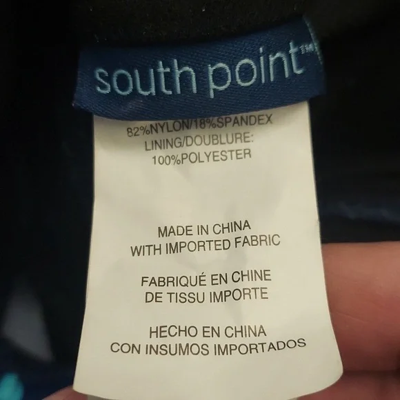 SOUTH POINT Blue Polka Dot Tiered Halter Swim Top New 14 - Picture 8 of 11